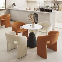 Fauteuil moderne JP en velours durable, chaise de salon confortable pour chambre et salle à manger