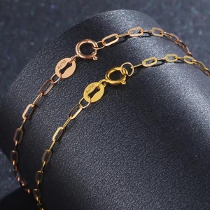 Cadena de Oro Amarillo Sólido de <span class=keywords><strong>18</strong></span> Quilates AU750, Diseño de Clip, para Bodas y Regalos, Joyería para Hombre o Mujer - Product Image 4