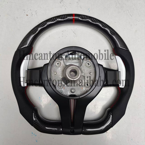 Volante Deportivo de Fibra de Carbono y Cuero para Autos Serie 3, 4 y 5, Modelos F10, F30, F90, F01, F02, F12 y F13 - Product Image 6