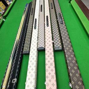 1/2 <span class=keywords><strong>3</strong></span>/4 1 Buah Kotak Tongkat Snooker & Pool Terbuat dari Kulit PU dan Bahan Plastik Keras - Product Image 5