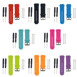 Bracelet de montre intelligente pour <span class=keywords><strong>Garmin</strong></span> <span class=keywords><strong>Forerunner</strong></span> <span class=keywords><strong>920XT</strong></span> avec vis originales + couteau utilitaire Bracelet de montre en silicone - Product Image 2