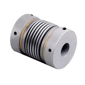 Spring Coupling Metal Bellows Clamp Type Spring flexible shaft Coupling for Step Motor