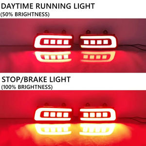 Luces LED de Señal de Giro Secuencial Traseras para <span class=keywords><strong>Honda</strong></span> CR-V <span class=keywords><strong>CRV</strong></span> 2015 <span class=keywords><strong>2016</strong></span>, 2 Piezas, Reflector de Parachoques Trasero, Luces de Niebla, Freno y Stop - Product Image 2