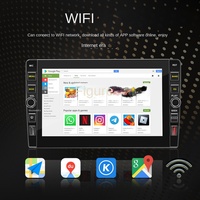 9 pouces carplay radio lecteur dvd avant-port USB écran tactile A7 puce 2 din android 12 carplay voiture écran gps navigation