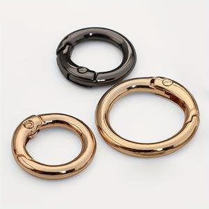 Hebilla de anillo de resorte de aleación de zinc de 20 mm y 25 mm, redonda, fuerte, de metal, para bolsos, joyería, gancho para correas - Product Image 4