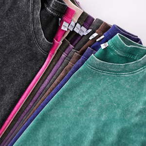 Camiseta de Manga Corta con Cuello Redondo de Algodón Peinado, Estilo Holgado con Hombros Caídos, Impresión de Logotipo Personalizado, Suave y Duradera, Estilo Juvenil para la Calle - Product Image 2