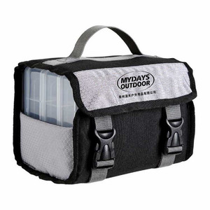 Mydays Outdoor Fishing <b>Tackle</b> <b>Box</b> Oxford Cloth 22X13X16CM Portable Storage Bag For Lake Fishing - Product Image 3