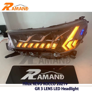 Faro Delantero LED de Buena Calidad para Hilux 2021+ con Logotipo GR, Accesorios de Faros LED para Hilux Revo Rocco GR - Product Image 5