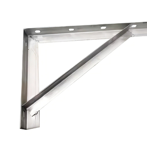 Supporti per Mensole Pieghevoli in Acciaio Inox Resistente, Montaggio a Parete Fai-da-Te, Salvaspazio per Tavoli e Banchi da Lavoro - Product Image 2