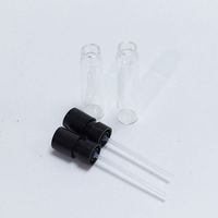 Botol Sampel Parfum Kaca Bening Bulat Kosong Ramah Lingkungan Dapat Didaur Ulang Ukuran 1.5ml 2ml 3ml 5ml dengan Tutup Semprot Mini dan Sablon