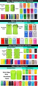 Professionele Sublimatie Trainingsvesten 100% Polyester Ademend Sportvest voor Pro Club Training Aangepaste Teamkleding - Product Image 3