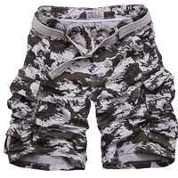 Nouveau pantalon cargo camouflage décontracté pour homme grande taille, coupe ample, multi-poches, taille mi-haute, en coton durable, infroissable, avec braguette zippée, vente en gros