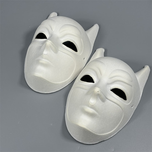 Cosplay Masquerade Bruce Wayne Bat Dark Knight Pulp Máscaras <span class=keywords><strong>de</strong></span> <span class=keywords><strong>papel</strong></span> Halloween Superhéroe Máscaras <span class=keywords><strong>de</strong></span> fiesta en blanco - Product Image 2