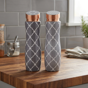Ensembles de bouteilles en cuivre personnalisées, revêtement émaillé, qualité supérieure, prix abordable, bouteilles en cuivre pur à vendre - Product Image 1
