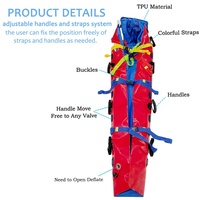 Matelas de transport pliable en TPU gonflable à vide pour secours d'urgence, dispositif médical manuel personnalisé OEM