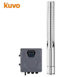 ปั๊มน้ำพลังงานแสงอาทิตย์ KUVO ประสิทธิภาพสูง 2200W 3 แรงม้า ขนาด 4 นิ้ว ปั๊มจุ่มพลังงานแสงอาทิตย์สำหรับบ่อน้ำลึก พร้อมใบพัดแบบแรงเหวี่ยง - Product Image 1