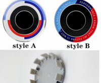 Jante de couverture centrale de moyeu de roue de voiture 50e anniversaire pour BMW, emblème d'insigne, accessoires extérieurs, 20 pièces, 56mm, 68mm, 10 broches