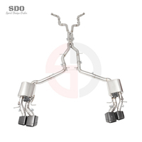 Tuyau d'échappement complet en acier inoxydable SD 304 pour Mercedes-Benz CLS63 AMG 5.5L V8 2007-2017, système d'échappement performant, poli miroir
