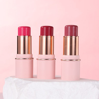 Stick de blush crème mat minéral personnalisé OEM, haute pigmentation, multi-usages, contour du visage, rouge, pour femmes, marque privée, couleur changeante