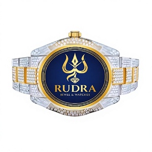 RUDRA JEWELS & WATCHES นาฬิกาข้อมือสุดหรู ตัวเรือนสแตนเลสสตีล ระบบกลไก ดีไซน์สปอร์ต สง่างาม ประดับโมอิสซาไนต์ ตัวเรือนทรงเหลี่ยม ขนาด 39 มม. - Product Image 1