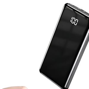 มินิพาวเวอร์แบงค์ลิเธียมโพลิเมอร์ 12000mAh 3 ช่องจ่ายไฟ 2 ช่องรับไฟ 22.5W ชาร์จเร็ว หน้าจอ LED ช่อง USB-C เครื่องชาร์จพกพา ไฟฉาย - Product Image 3