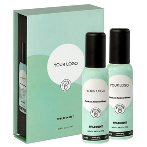 Spray WC Format Voyage Marque Blanche, Éliminateur d'Odeurs <span class=keywords><strong>de</strong></span> Toilettes aux Huiles Essentielles Naturelles, <span class=keywords><strong>Parfum</strong></span> pour WC - Product Image 1