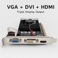 New Low Profile GT610 2GB DDR3 64-Bit Graphics Card for DVI VGA Fan Desktop GPU PCI Express