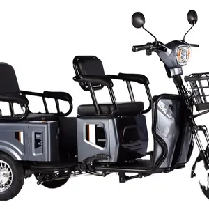 hot sale!! moped 150cc three wheel row seats electric scooter tricycles for family