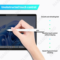 Nanotlucent Filter privasi 4 arah, untuk Permukaan Pro 9 tampilan Film layar Laptop anti-mata-mata tepi dapat dilepas lem privasi hewan peliharaan