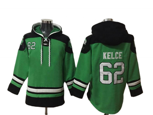 2026 Jersey Hoodie Pullover Sepak Bola Amerika Philadelphia Jahitan Bordir Cetak Musim Gugur 1 Hurts 6 Smith 11 Brown 20 Dawkins - Product Image 2