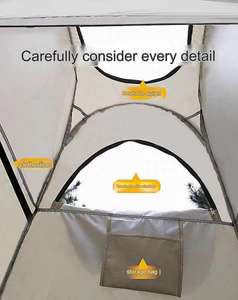 Tienda de ducha de Camping de seguridad y privacidad, inodoro emergente azul, instalación portátil, toldo de ducha instantáneo, tienda de baño - Product Image 5