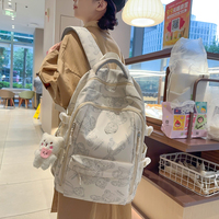 Sacs à dos scolaires unisexes tendance, grande capacité, imperméables, avec coussin d'air, motif dessin animé, vente en gros transfrontalière, nouveauté 2024