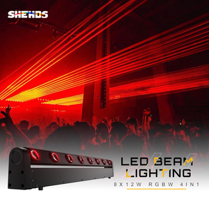 High Brightness 8*12W RGBW 4in1 LED Beam Moving Head <b>Light</b> 8 Eye DMX512 <b>DJ</b> <b>Light</b> for Disco KTV Nightclub Stage - Product Image 1