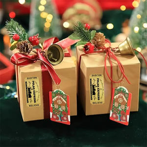 クリスマスのポーラーエクスプレスパーティー用、ホリデーパーティー、クラスのご褒美に最適な、売れ筋の金箔の粘着式デコレーションステッカー - Product Image 5