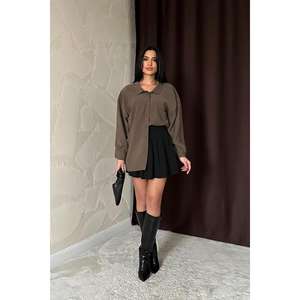 Blusas y Camisas Holgadas Color Caqui para Mujer al por Mayor, Elegantes y Cómodas - Product Image 1