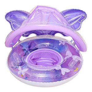 Bouée gonflable pour enfants avec siège - Volant, klaxon et nœud papillon, flotteur de piscine pour bébé et tout-petit - Product Image 4