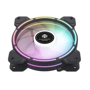 Chảy RGB kép Vòng mỏng FAN COOLER fan hâm mộ đi kèm với argb hiệu ứng ánh sáng 120 mm thủy lực Mang trường hợp Máy tính để bàn làm mát fan hâm mộ - Product Image 4