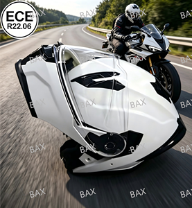 Nouveau casque de moto modulaire à visière relevable avec double visière solaire, mentonnière ouvrable et refermable, coque en ABS, toutes saisons, certifié <span class=keywords><strong>PSE</strong></span> - Product Image 2