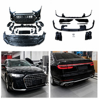 Kit de Conversión de Parachoques Delantero Estilo S8 D5 PA con Rejilla y Difusor para Audi A8 S8 D5 2018-2023, Actualización para Autos A8 2018-2023 a Modelo 2025+