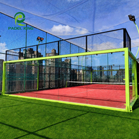 Terrains de paddle-tennis professionnels, terrain de padel panoramique de bonne qualité pour les compétitions de tennis