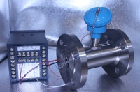 Medidor de Flujo de Líquido Industrial Digital con Turbina, Fuente de Alimentación de 24V, Salida de Pulso NPN/PNP, Alta Precisión