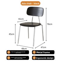 Ensemble table et chaises de salle à manger modernes en acier pour restaurants de thé au lait/desserts/restaurants occidentaux, mobilier commercial et domestique
