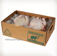 Boîtes d'emballage personnalisées pour fruits de mer, poisson congelé, homard, crevettes, viande, poulet, impression sur carton