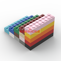 BEBRICKS Série de pièces de construction 3007 Plaque 2x8 Blocs de construction Jouet Pièce de base MOC Ensemble de plaques pour garçons et filles Créer