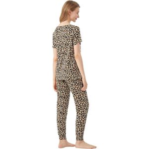 Pyjama pour femmes BambooBud, haut à manches courtes, pantalon de jogging, vêtements de nuit en viscose de bambou avec poche, tailles S à XXL - Product Image 5