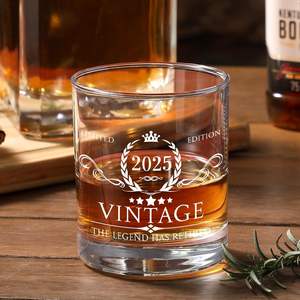 Biểu Tượng Tùy Chỉnh Cũ Fashioned Pha Lê Whiskey Thủy Tinh Cốc Nặng Cơ Sở Cổ Điển Rock <span class=keywords><strong>Whisky</strong></span> <span class=keywords><strong>Cup</strong></span> Cho Rượu Vang Với Hộp Bằng Gỗ - Product Image 6
