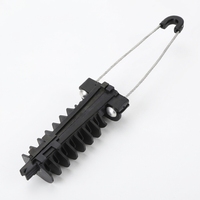 Collier de serrage à tension de type berceau pour câble de descente FTTH, fixation plastique pour câble plat de fibre optique aérien