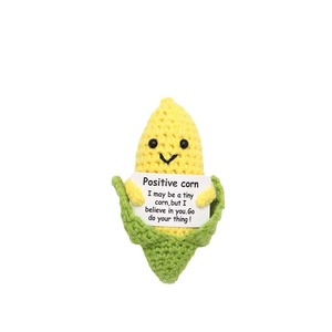 Corn <strong>Home</strong> Ornaments Pendant Decor Hand Knitted Finished Product Funny <strong>Expressions</strong> Positive Energy Cute Card Toy Doll - Product Image 1