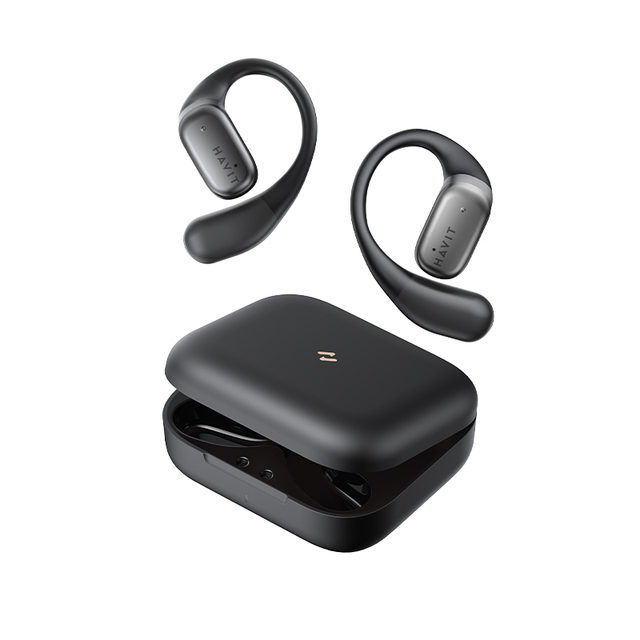 Havit OWS902 Open Ear Clip Headphones Wireless Earbuds BT 5.3 Sports Earbuds TWS Fitness OWS Earphones for Running