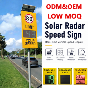 Señal de Velocidad Inteligente con Radar Doppler Solar para Seguridad Vial, Sensor de Límite de Velocidad para Conductores, Tablero Digital de Visualización de Velocidad - Product Image 1